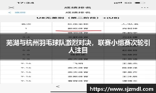 芜湖与杭州羽毛球队激烈对决，联赛小组赛次轮引人注目